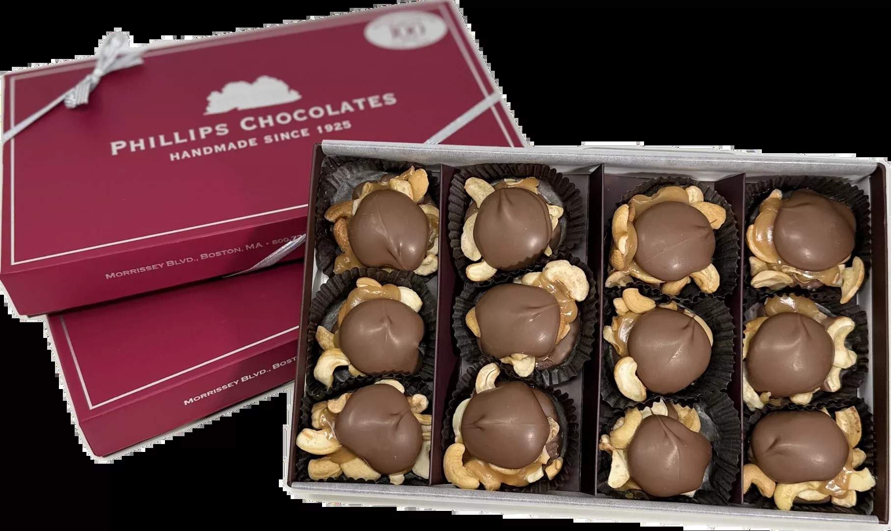 12 pc -Milk Chocolate Cashew Turtles