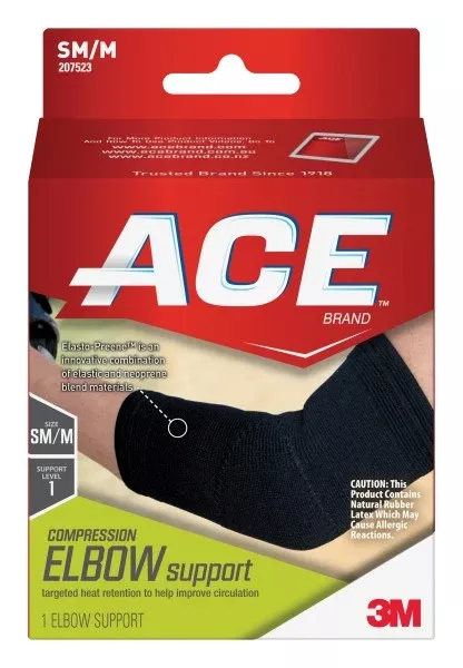 3M™ Ace™ Elbow Support, Left or Right Elbow,Black