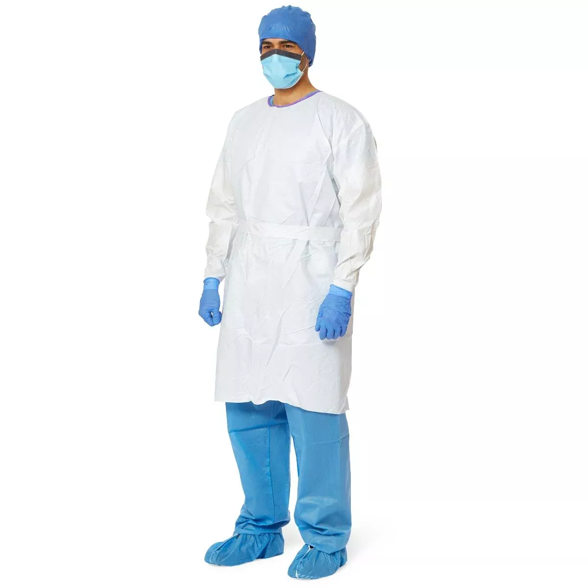 AAMI Level 3 Fluid-Resistant Microporous Film Isolation Gowns