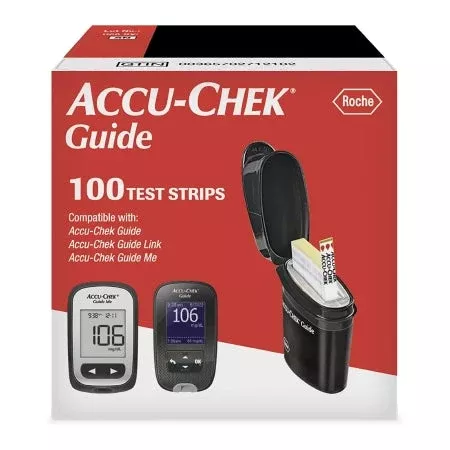 Accu-Chek Guide Blood Glucose Test Strips, 100 ct.