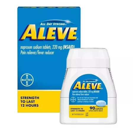 Aleve Naproxen Sodium Pain Relief Caplets, 90 ct.