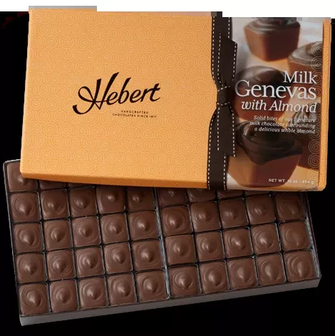 Almond Genevas: Milk Chocolate (1lb)