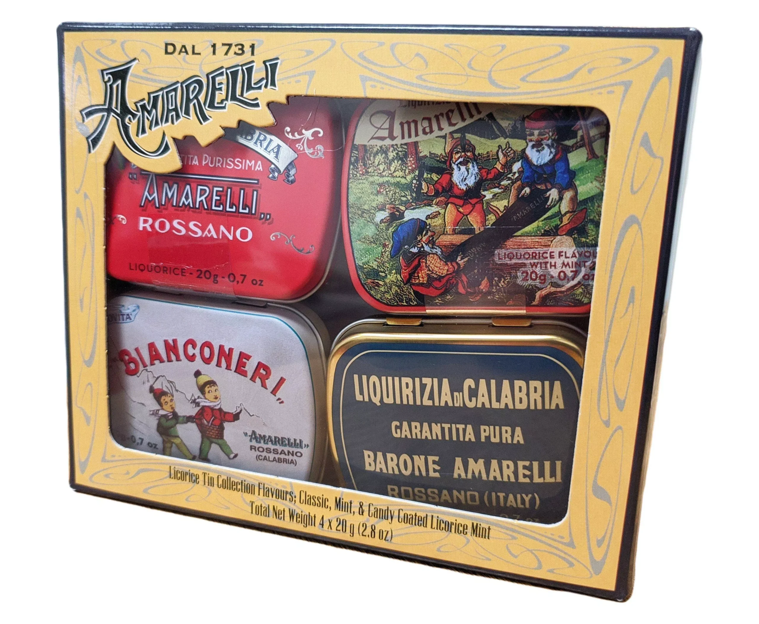 Amarelli Black Label Licorice Collection 4 Pack