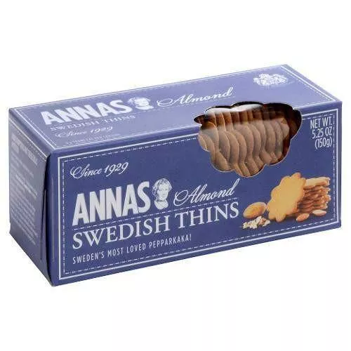 Annas Almond Thins, 150g (5.25oz)