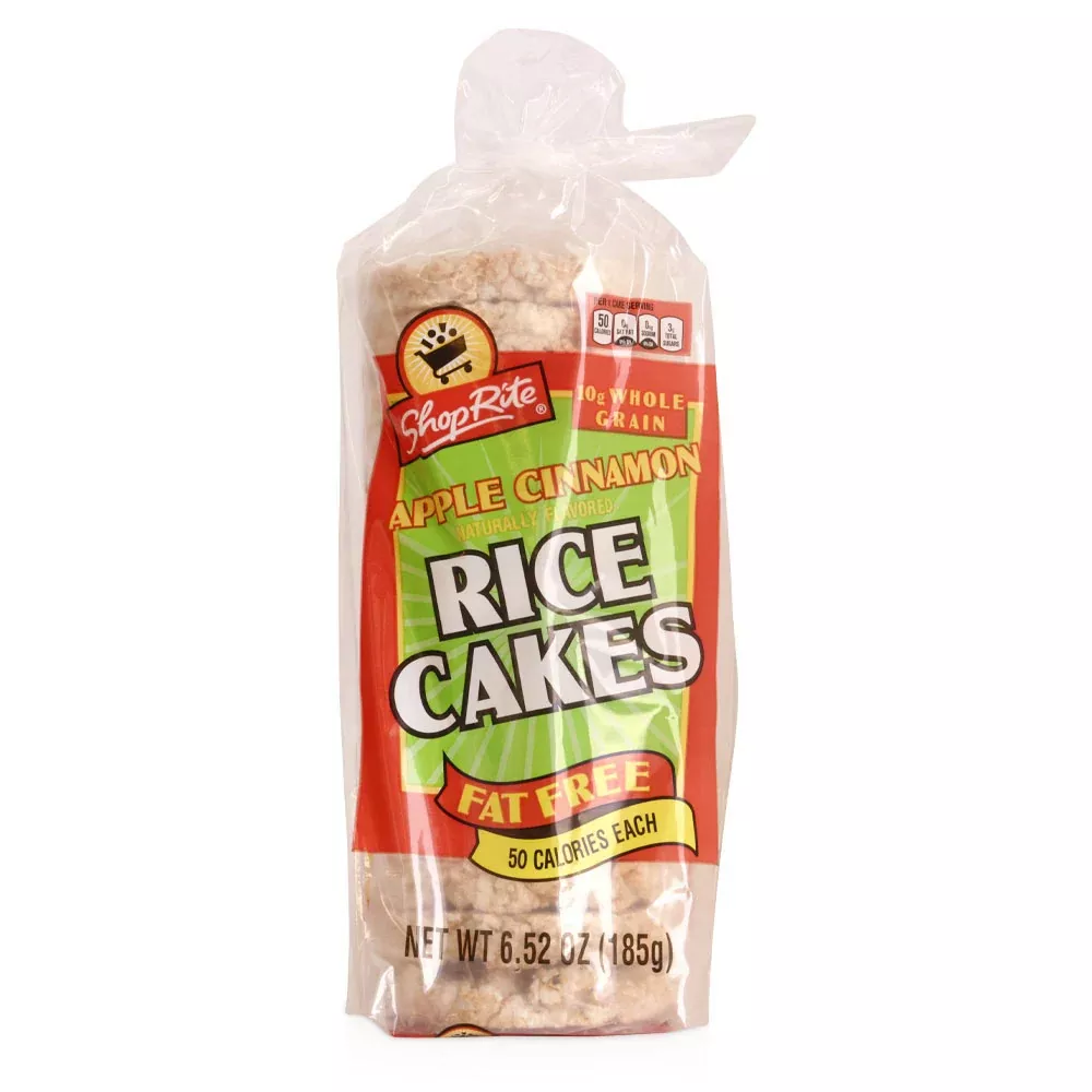 Apple Cinnamon Rice Cakes - Whole Grain, Fat-Free Snack 6.53 oz