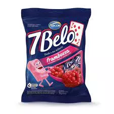 Arcor Bala 7 Belo, Raspberry (Brazil)