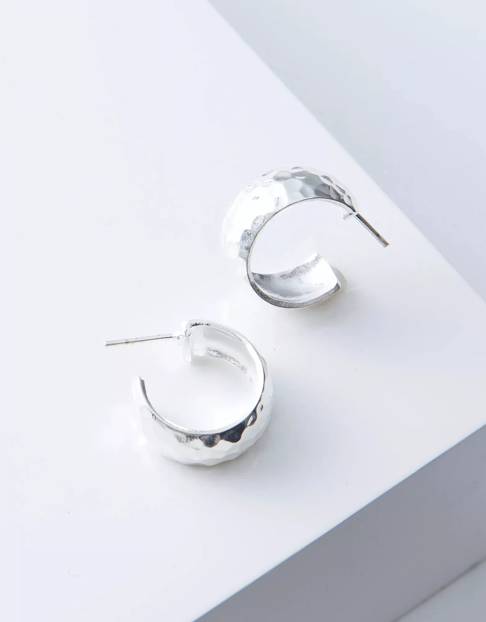 Azmera Hammered Loop Earrings