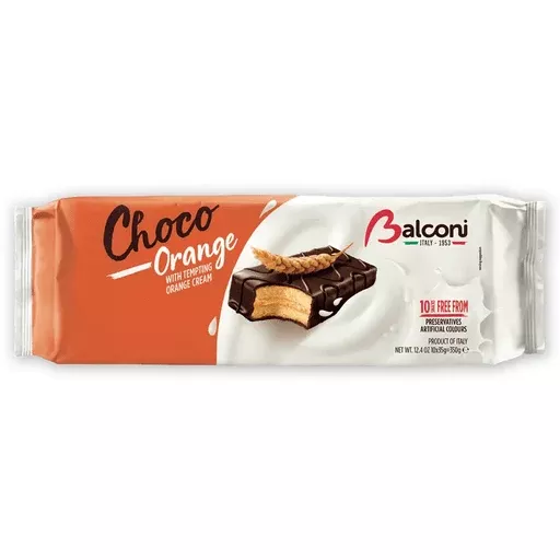 BALCONI Mix Max Choco Orange Cake Snacks - 10 count