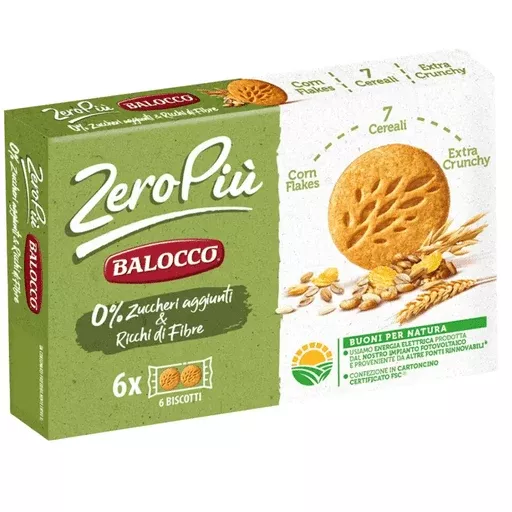 BALOCCO Zero Biscuits 7 Cereals & Cornflakes - 230g (8.10oz)