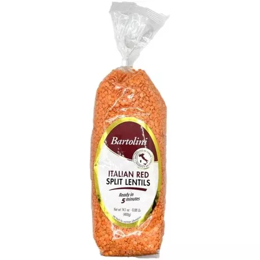 BARTOLINI Italian Red Split Lentils - 400g (14.1oz)