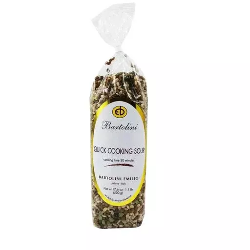 BARTOLINI Quick Cooking Barley & Legume Soup Mix - 500g (1.1lb)