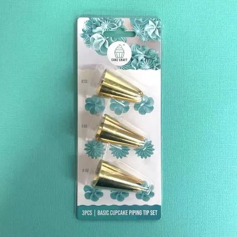 Basic Cupcake Piping Tip Set | Set of 3 | Cake Craft