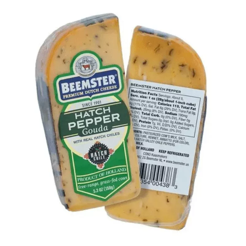 Beemster Hatch Red Pepper Gouda Cheese Wedge, 5.3 oz [Pack of 2]