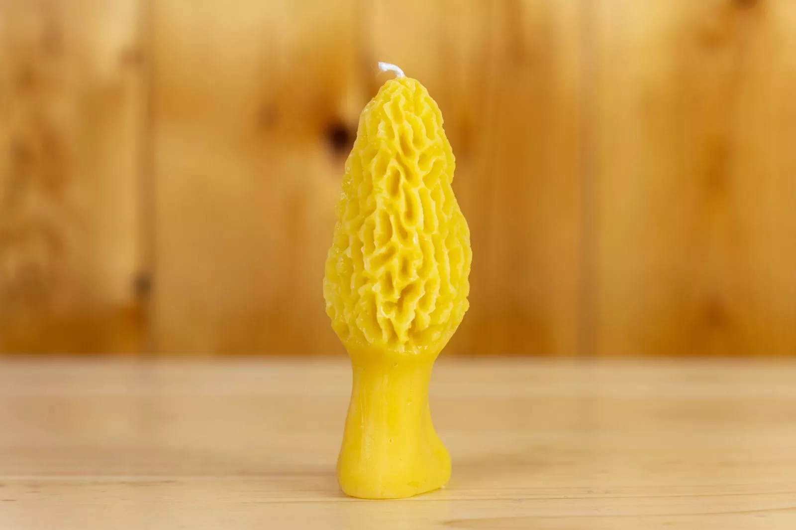 Beeswax Large Morel Mushroom Candle