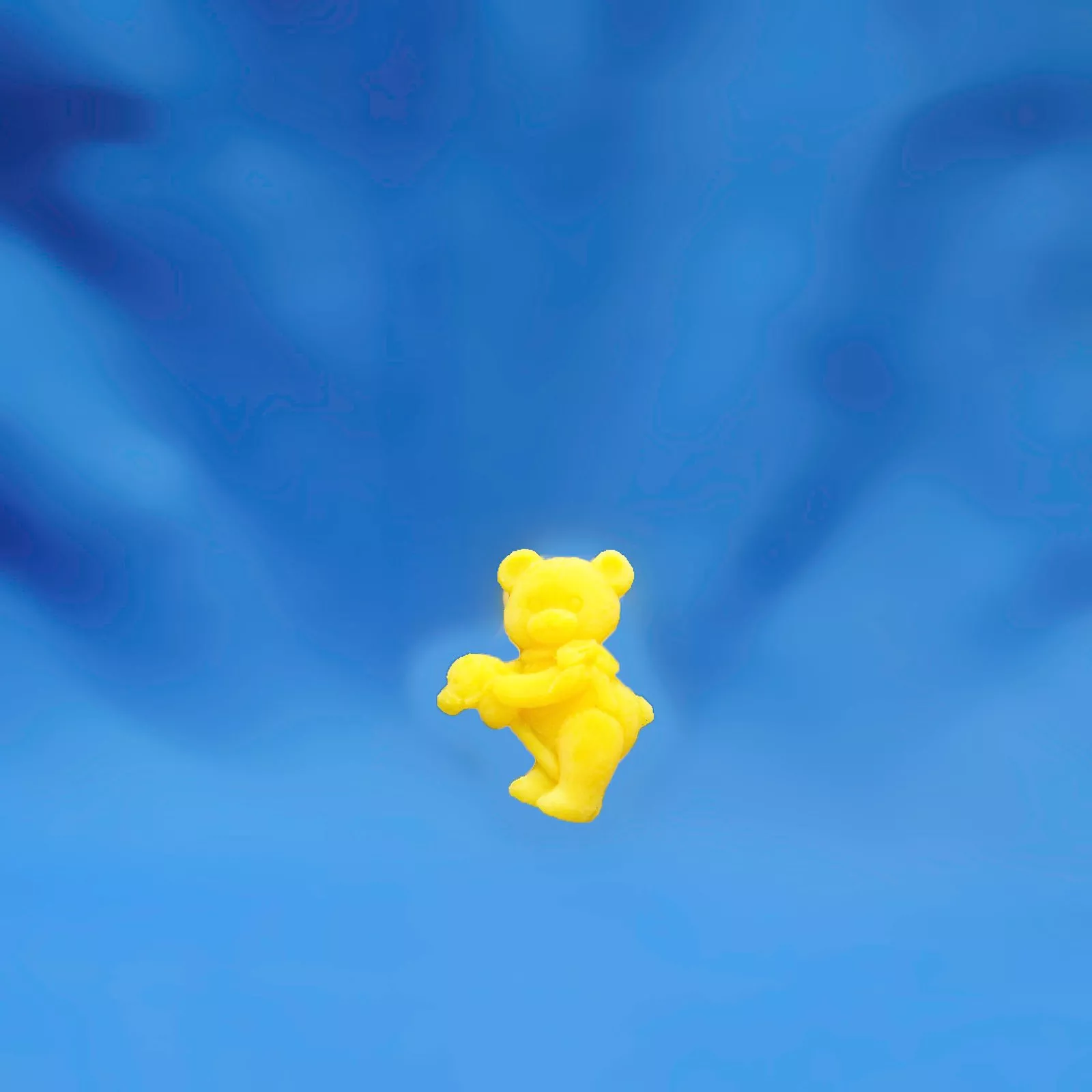 Beeswax Small Bear with Stick Horse Ornament