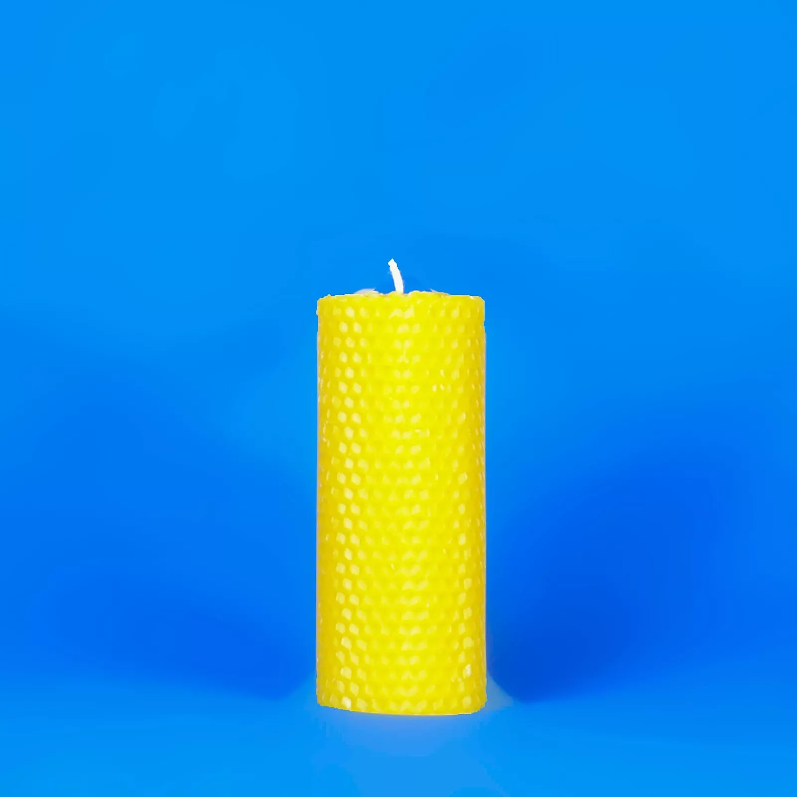 Beeswax Solid 2″ x 5″ Honeycomb Pillar Candle