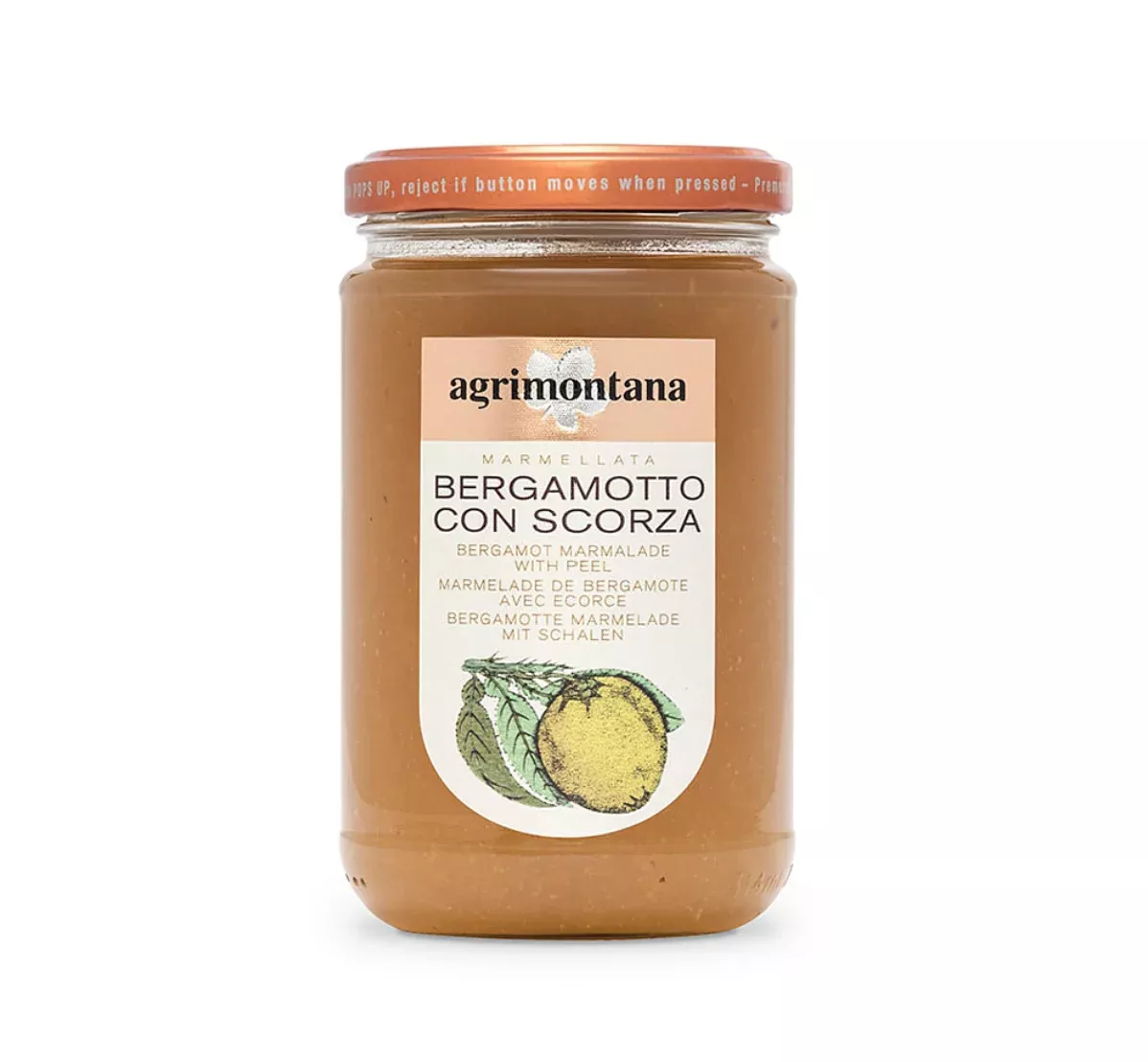 Bergamot Marmalade with Peel (Italy) - Jar
