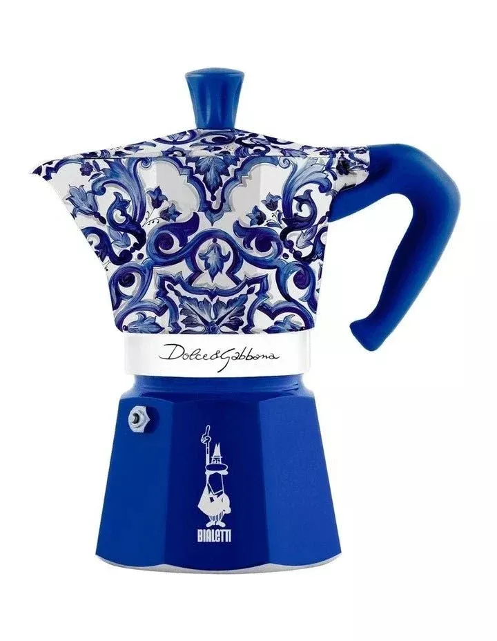 Bialetti Dolce & Gabbana Mediterranean Blue Moka Express 6 Cup
