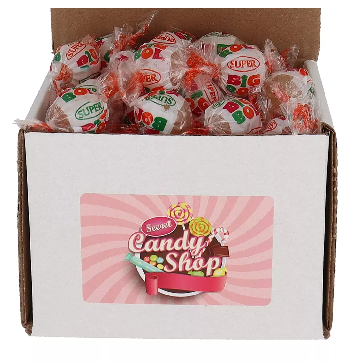 Big Bol Candy Gum in Box, 1Lb
