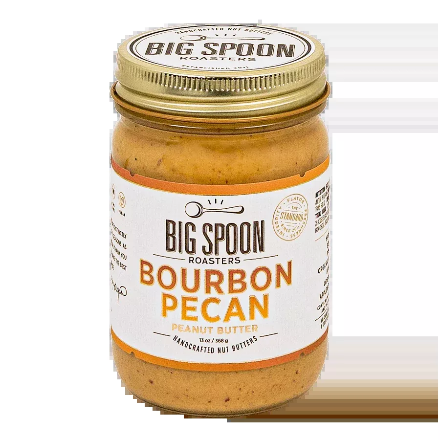 Big Spoon Roasters - Bourbon Pecan Peanut Butter: 13 oz Jar