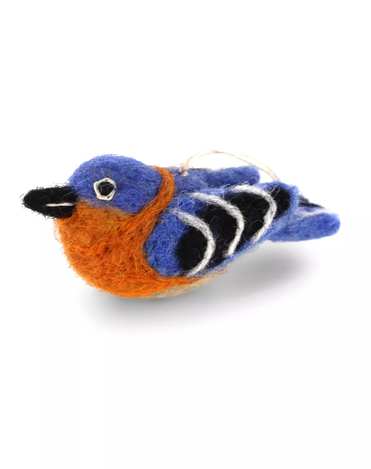 Bird Felt Ornament - Kingfisher