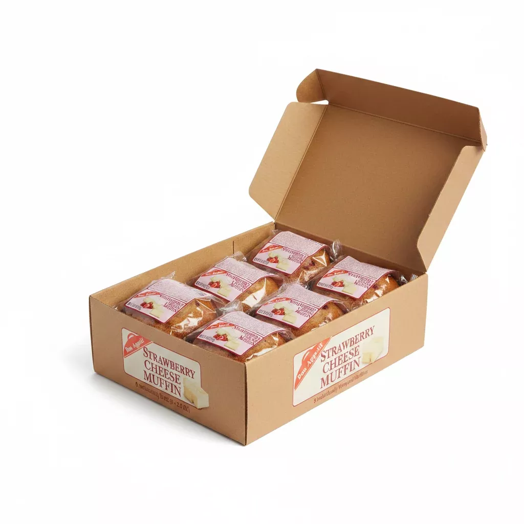 Bon Appetit Strawberry Cheese Muffin - Box of 8