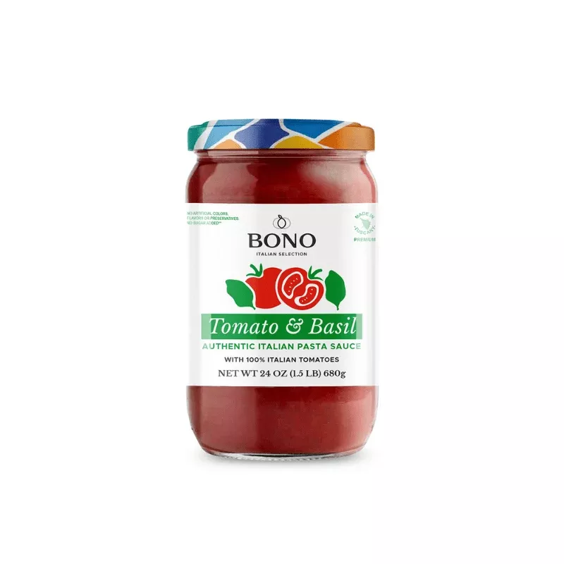 Bono Tomato Sauce with Basil, 24 oz