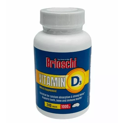 Brioschi Vitamin D3, 240 Tablets