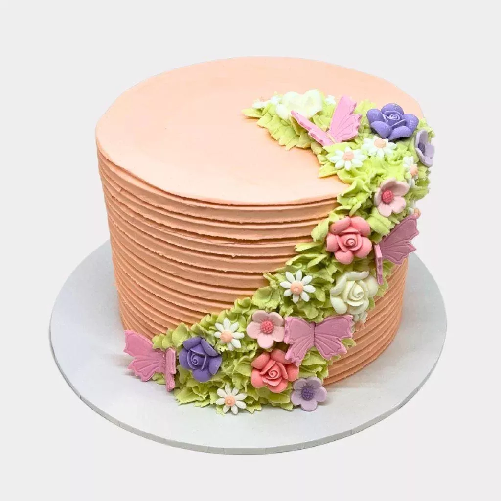 Butterfly Garden Cake