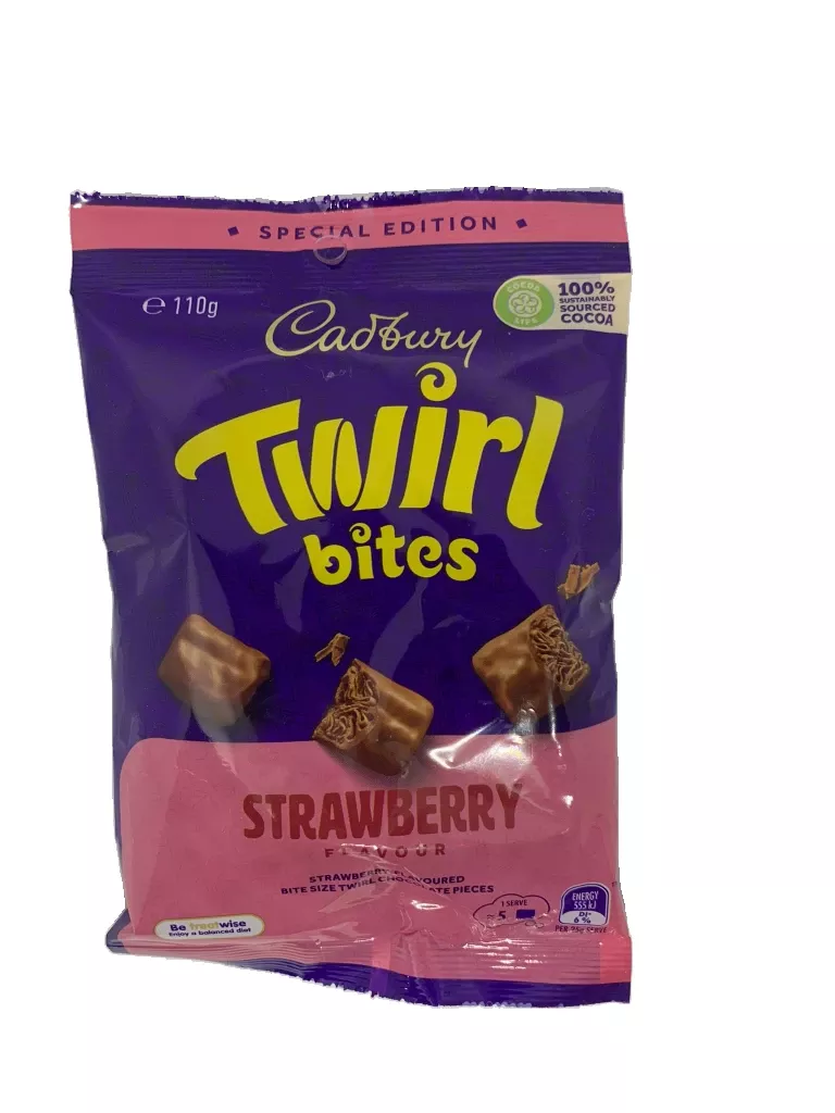 Cadbury Twirl Bites Strawberry 110g