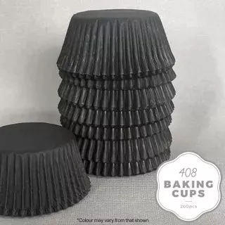 Cake Craft | 408 Cupcake Papers | Black | 200 Approx |