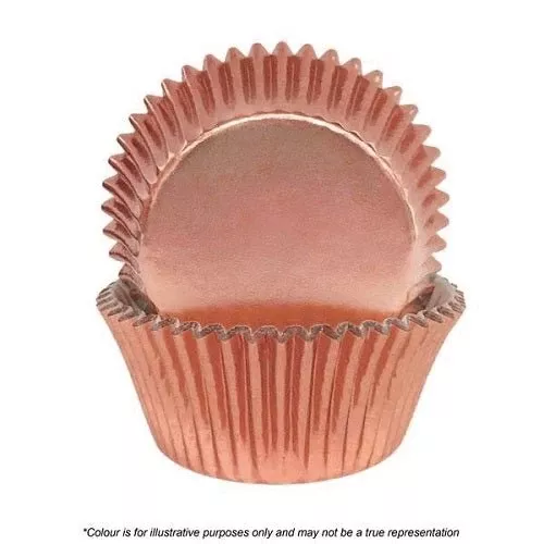 Cake Craft | 700 Cupcake Papers | Rose Gold Foil | 72 Approx |