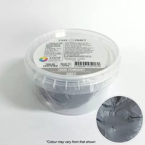 Cake Craft | Fondant | Grey | 200gm