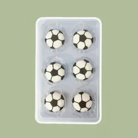 Cake & Cupcake | Sugar Decorations | Football| 6 pieces