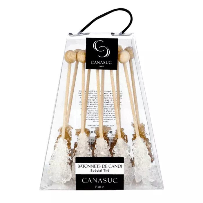 Canasuc Amber Rock Candy Sticks, 2.8 oz
