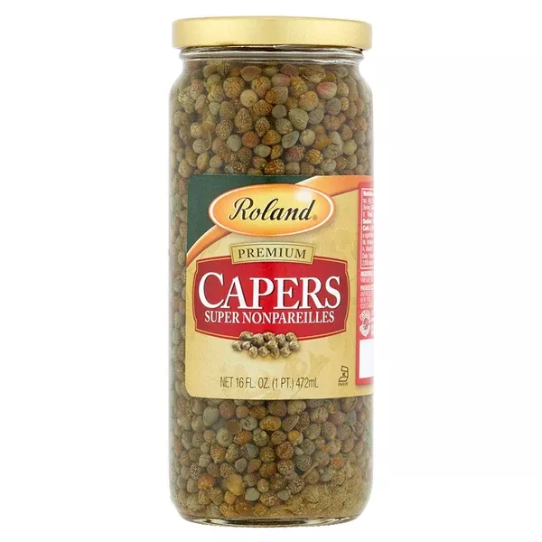 Capers Super Nonpareilles Imported (Roland) 16 oz