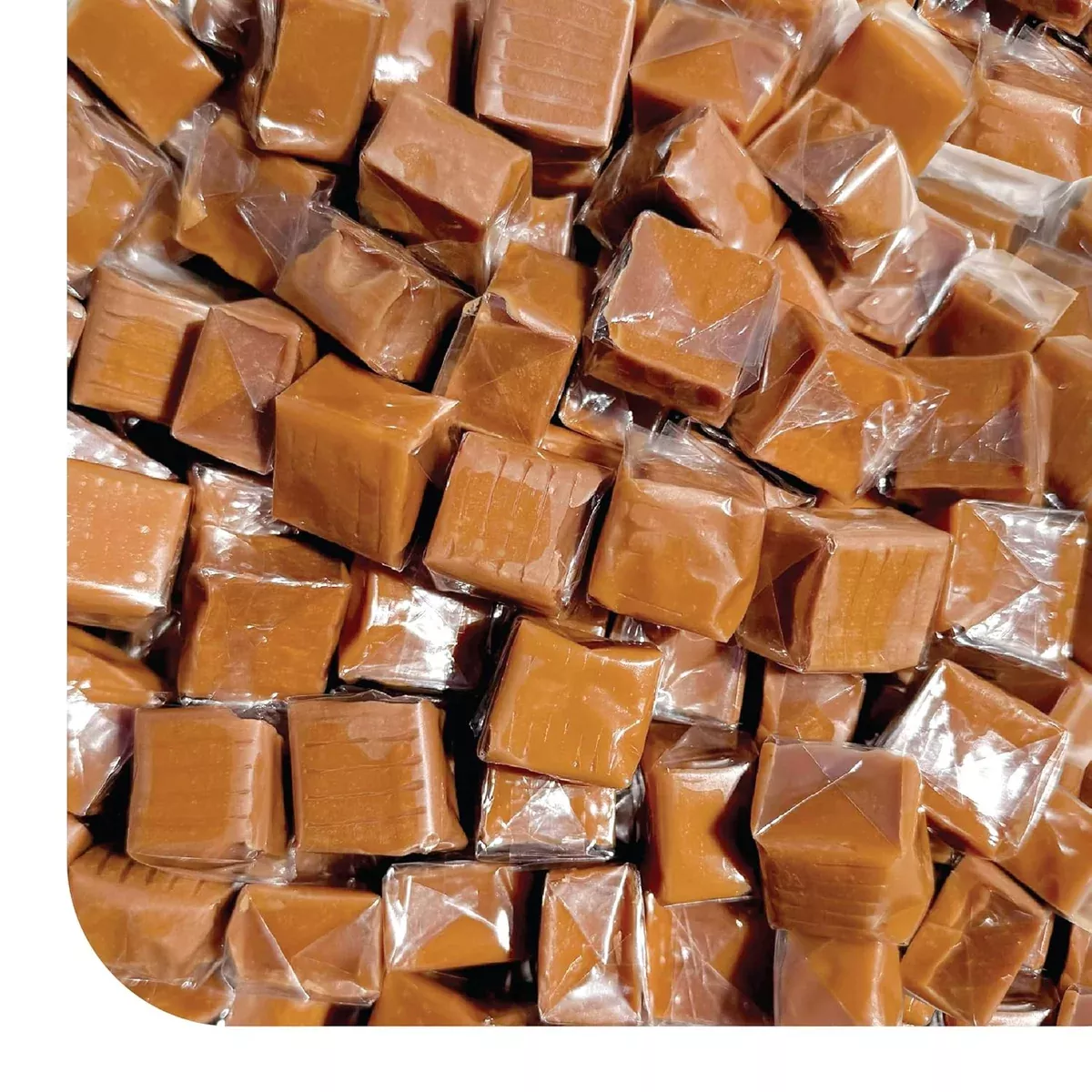 Caramel Cubes Candy | 2 Pound Bulk Pack | Individually Wrapped Caramels