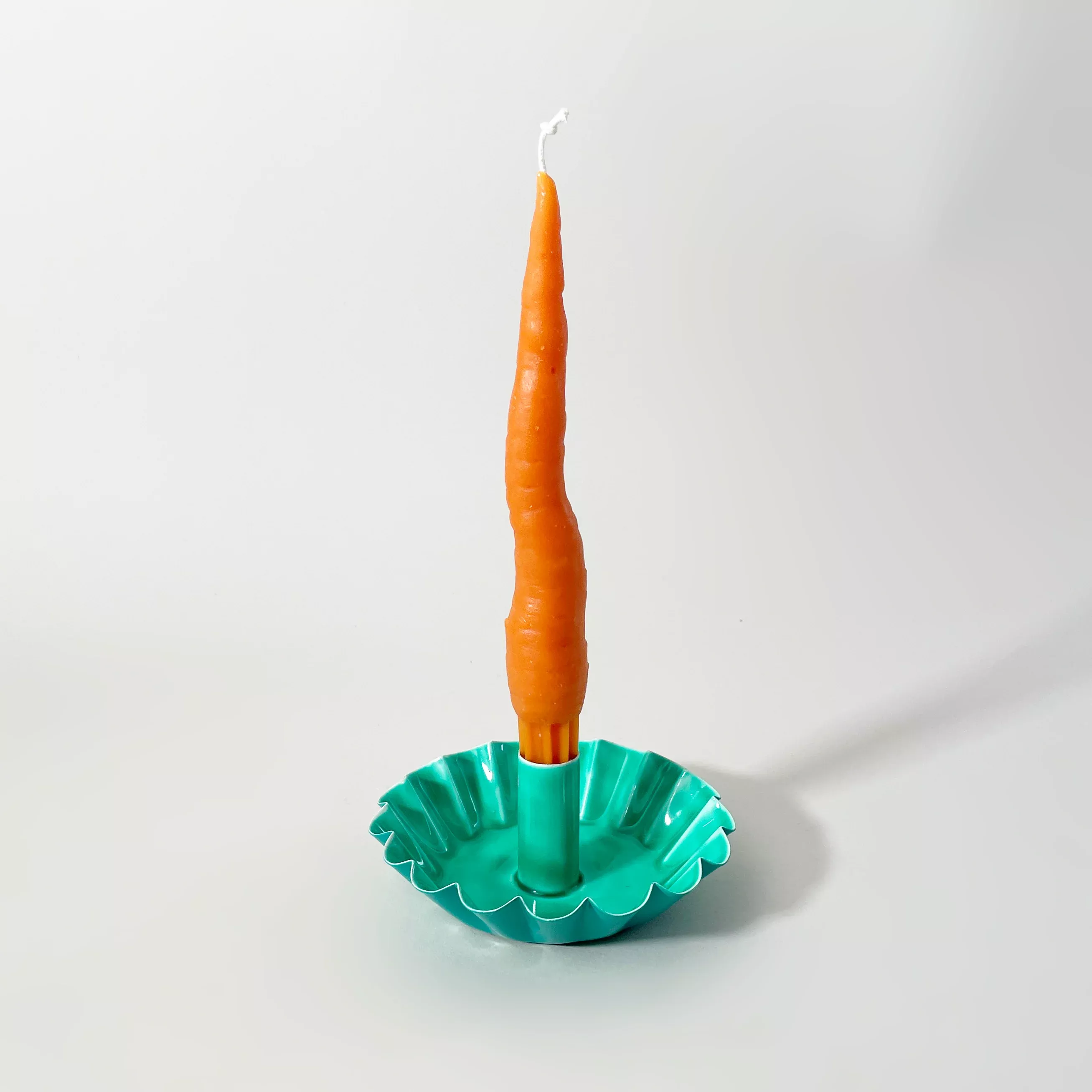 Carrot Beeswax Taper Candle