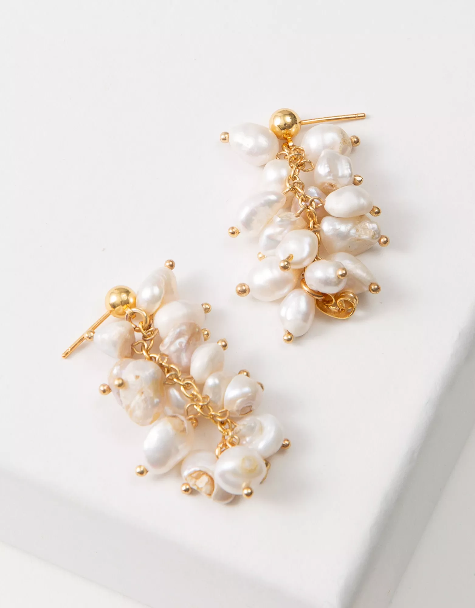 Casted Coral Earrings