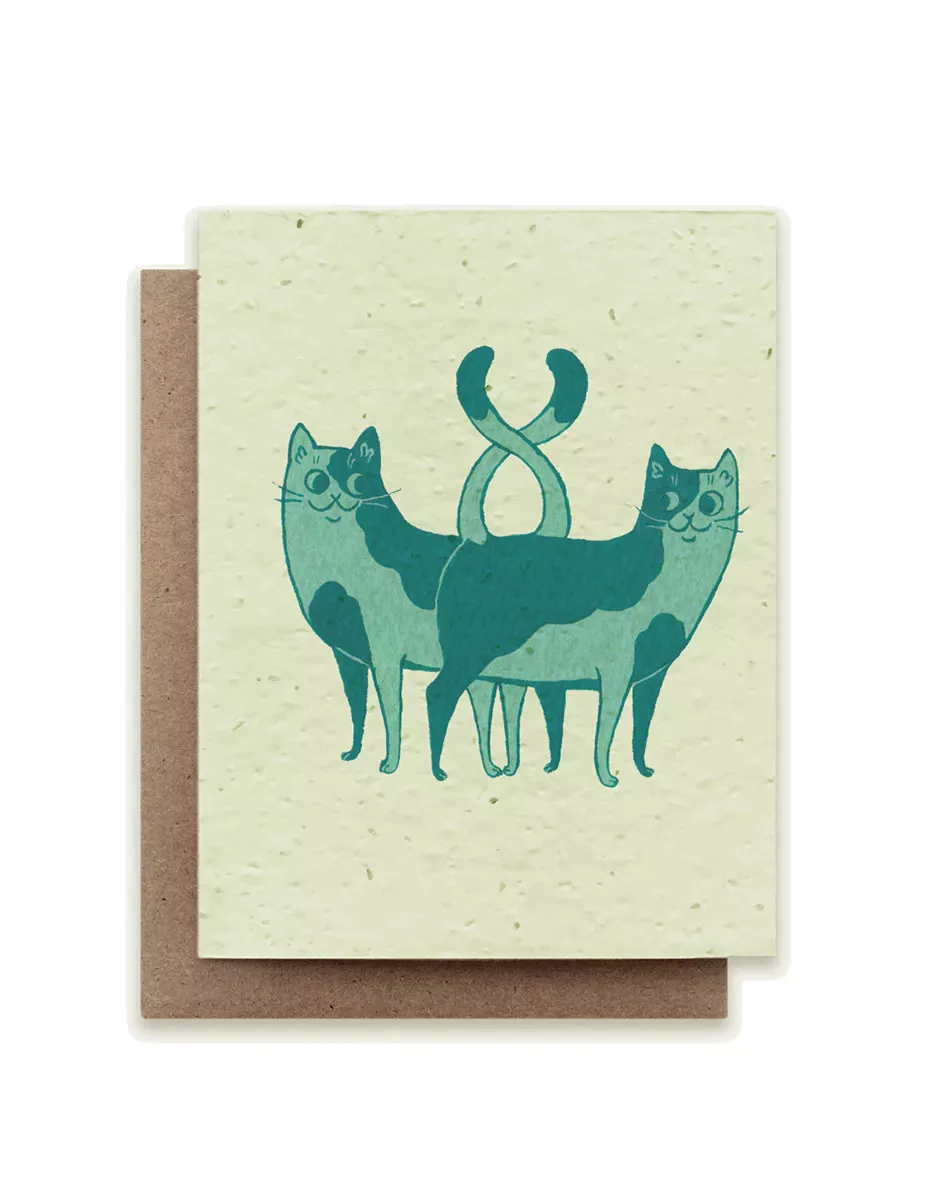 Cat Zodiac Cancer Plantable Card
