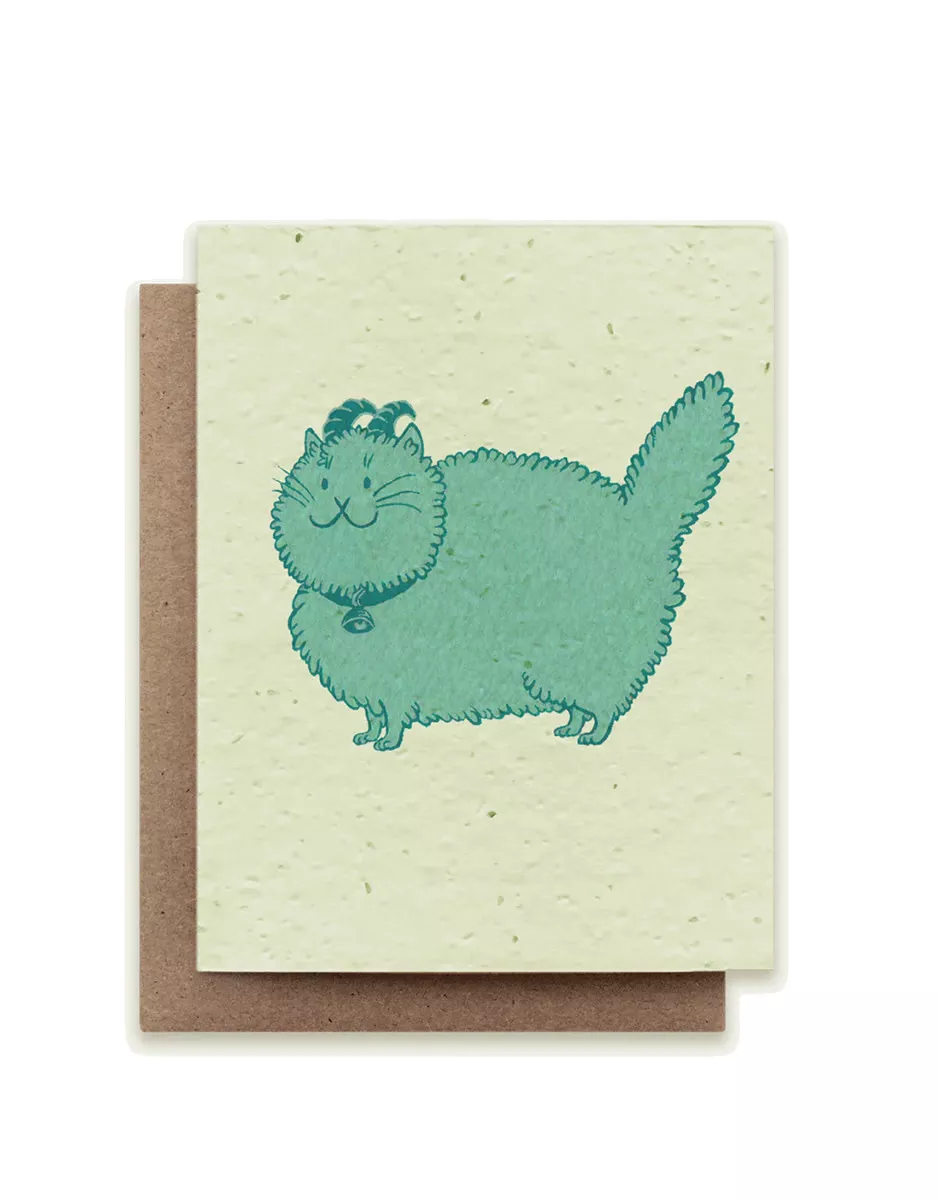 Cat Zodiac Taurus Plantable Card