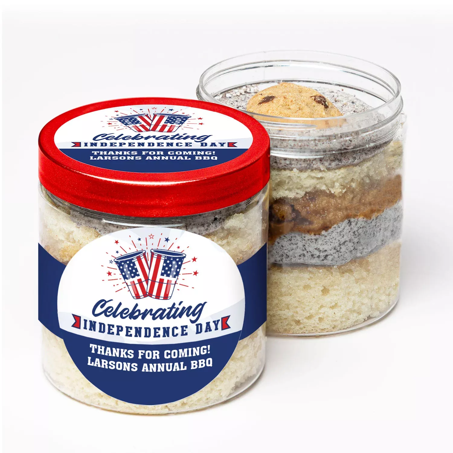 Celebrate Independence Day - Incredible Cake in a Jar