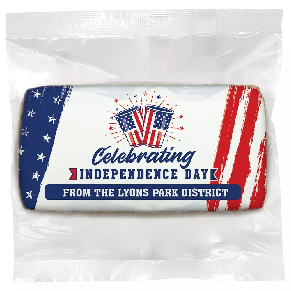 Celebrate Independence Day - Personalized Direct Print On Rectangle Sugar Cookie