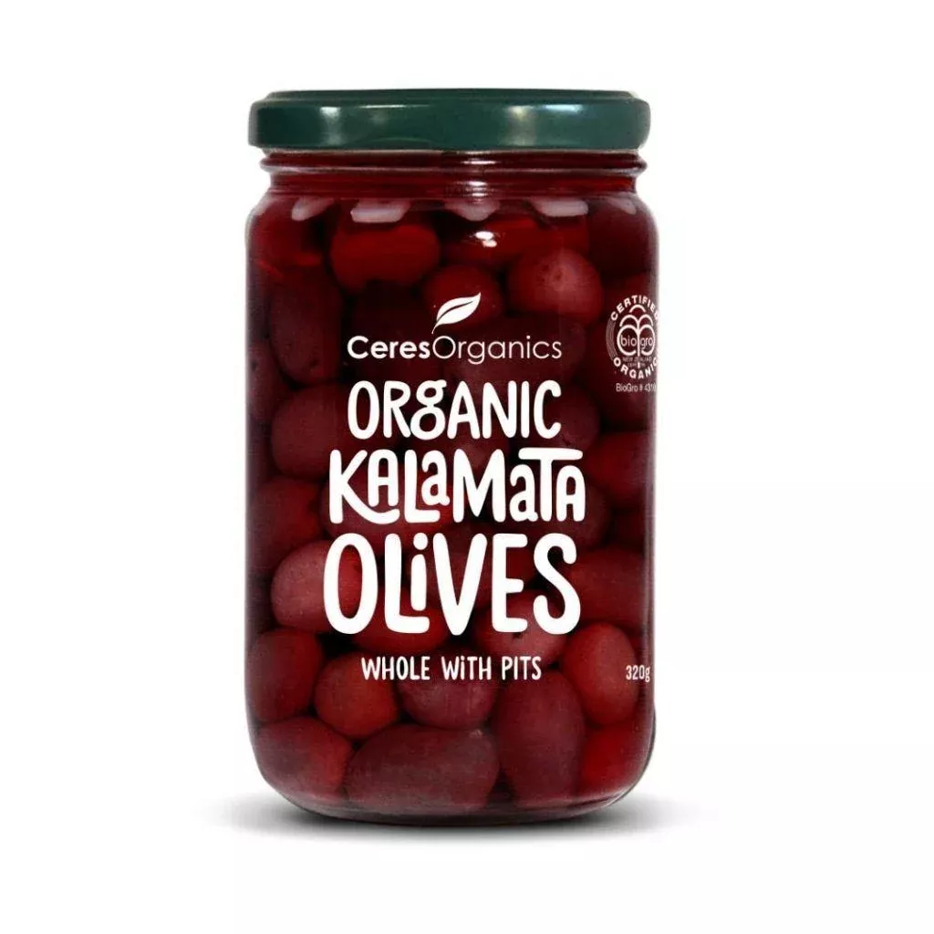 Ceres Organics Kalamata Olives Whole with Pits | 320g