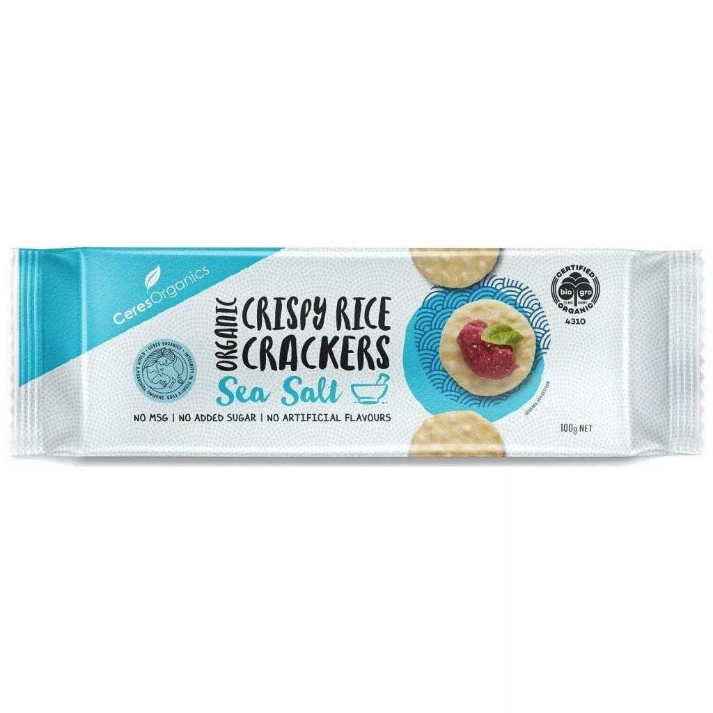 Ceres Organics Rice Crackers Sea Salt | 100g