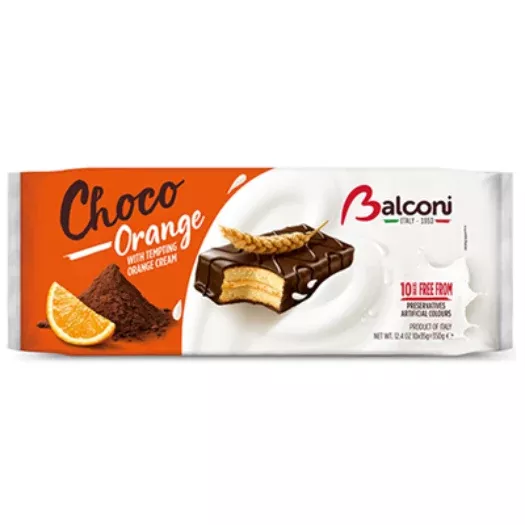 Choco Orange Cakes (Balconi) 10 snacks, 350g
