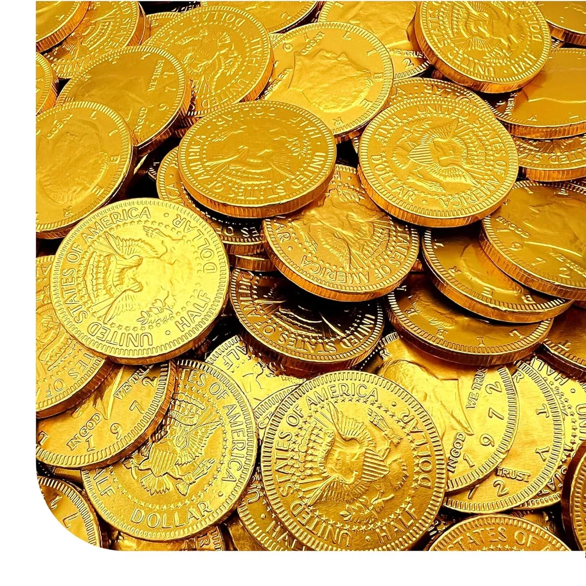 Chocolate Coins - 2 Pound Pack - 170 Count - Chocolate Gold Coins Candies for Goodie Bags and Party Favors - Individually Wrapped St Patrick's Day Candy