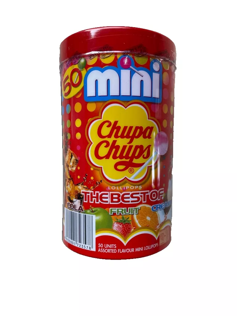 Chupa Chups The Best Of Mini Lollipops 50 Pack 300g