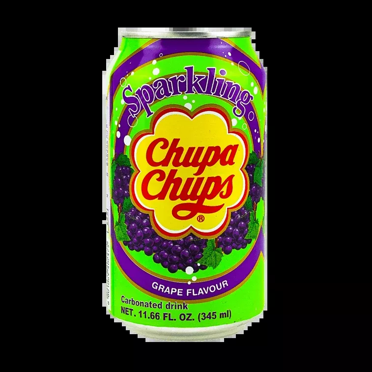 Chupa Chups Sparkling Drink, Grape (Korea)