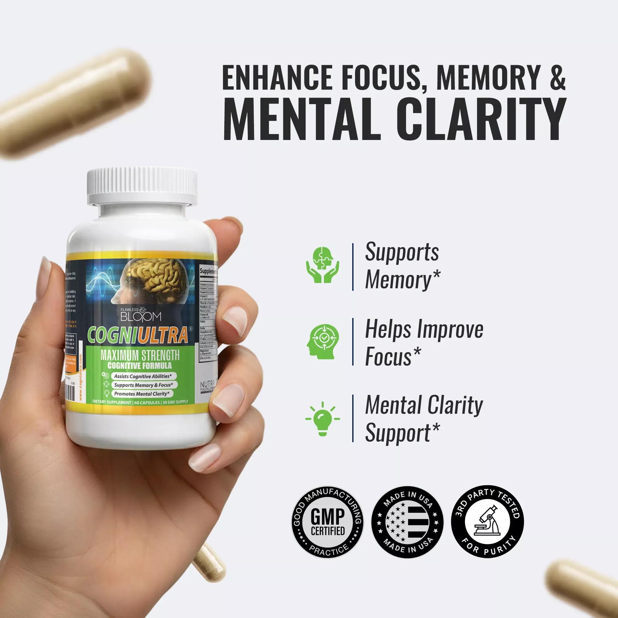 CogniUltra | Cognitive Support Formula with Potent Ingredients
